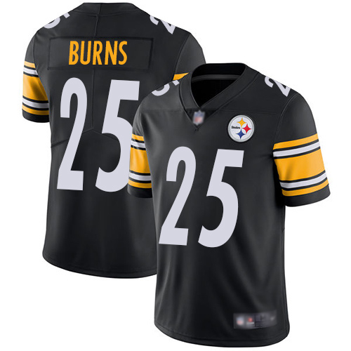 Men Pittsburgh Steelers Football 25 Limited Black Artie Burns Home Vapor Untouchable Nike NFL Jersey